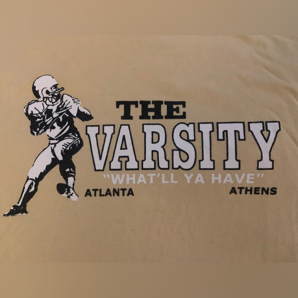 🌭 Varsity Atlanta Hot Dog t-shirt 2XL EUC